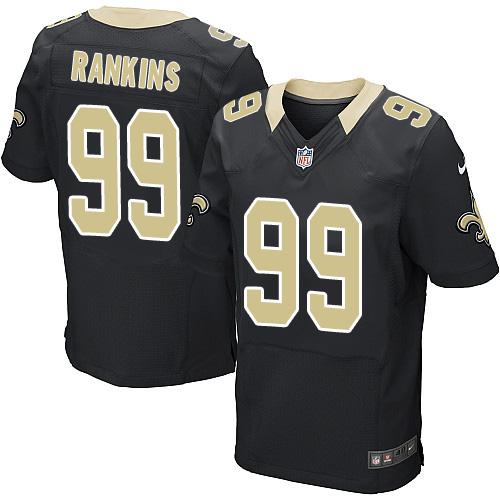 Nike Saints #99 Sheldon Rankins Black Team Color Men's Stitched NFL Elite Jersey