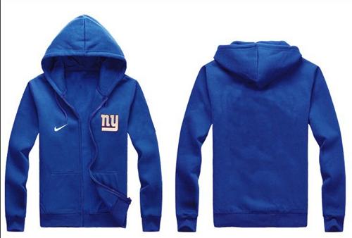 Nike New York Giants Authentic Logo Hoodie Blue