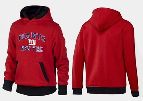 New York Giants Heart & Soul Pullover Hoodie Red & Black