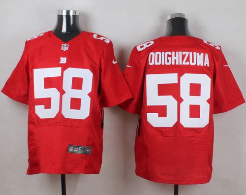 Nike Giants #58 Owa Odighizuwa Red Alternate Men's Stitched NFL Elite Jersey
