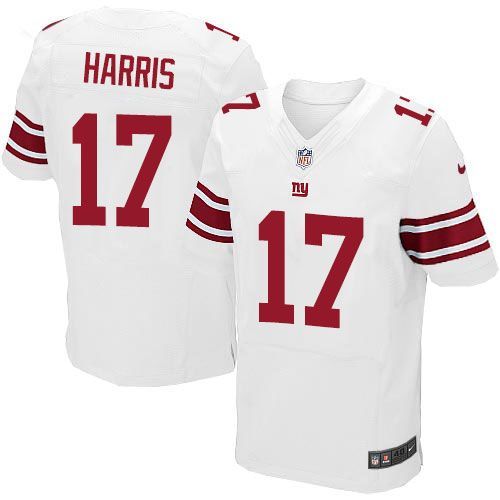 Nike Giants #17 Dwayne Harris White Men's Stitched NFL Elite Jersey