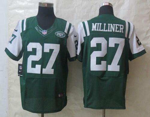 Nike Jets #27 Dee Milliner Green Team Color Men's Stitched NFL Elite Jersey