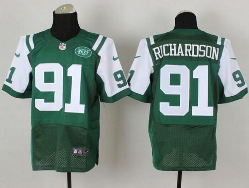 Nike Jets #91 Sheldon Richardson Green Team Color Men's Stitched NFL Elite Jersey