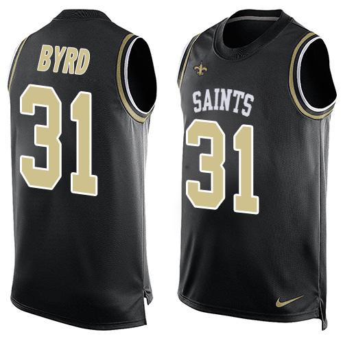 Nike Saints #31 Jairus Byrd Black Team Color Men's Stitched NFL Limited Tank Top Jersey