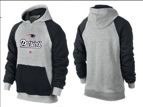 New England Patriots Critical Victory Pullover Hoodie Grey & Blue