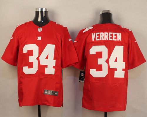 Nike Giants #34 Shane Vereen Red Alternate Men's Stitched NFL Elite Jersey