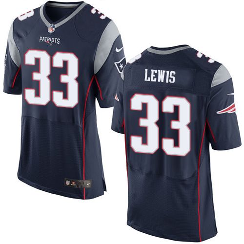 Nike Patriots #33 Dion Lewis Navy Blue Team Color Men's Stitched NFL New Elite Jersey