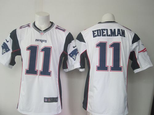 Nike Patriots #11 Julian Edelman White Men's Stitched NFL New Game Jersey