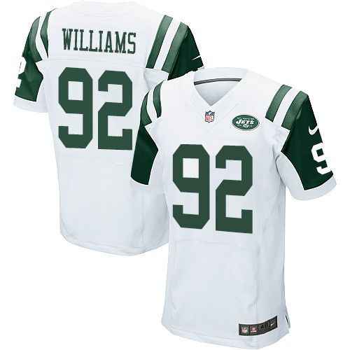 Nike Jets #92 Leonard Williams White Men's Stitched NFL Elite Jersey