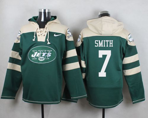 Nike Jets #7 Geno Smith Green Player Pullover NFL Hoodie