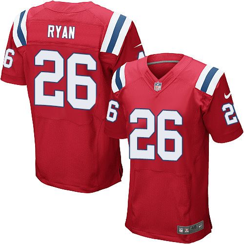 Nike Patriots #26 Logan Ryan Red Alternate Men's Stitched NFL Elite Jersey