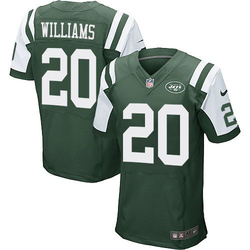 Nike Jets #20 Marcus Williams Green Team Color Men's Stitched NFL Elite Jersey