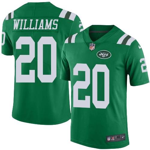Nike Jets #20 Marcus Williams Green Men's Stitched NFL Elite Rush Jersey