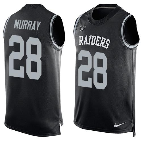 Nike Raiders #28 Latavius Murray Black Team Color Men's Stitched NFL Limited Tank Top Jersey