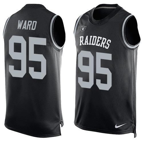 Nike Raiders #95 Jihad Ward Black Team Color Men's Stitched NFL Limited Tank Top Jersey
