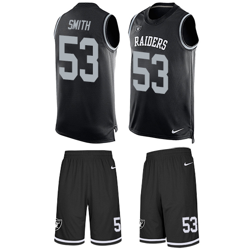 Nike Raiders #53 Malcolm Smith Black Team Color Men's Stitched NFL Limited Tank Top Suit Jersey