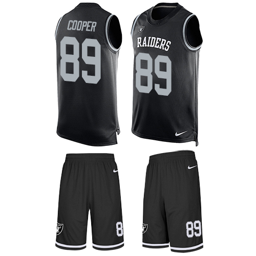 Nike Raiders #89 Amari Cooper Black Team Color Men's Stitched NFL Limited Tank Top Suit Jersey