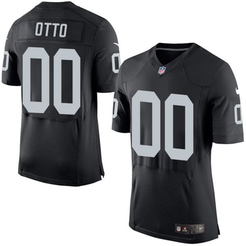Nike Raiders #00 Jim Otto Black Team Color Men's Stitched NFL New Elite Jersey