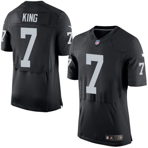 Nike Raiders #7 Marquette King Black Team Color Men's Stitched NFL New Elite Jersey