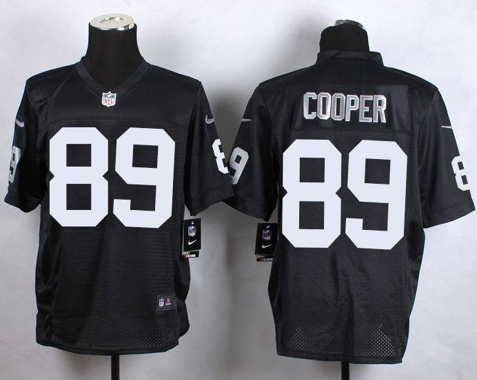 Nike Raiders #89 Amari Cooper Black Team Color Men's Stitched NFL Elite Jersey