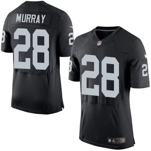 Nike Raiders #28 Latavius Murray Black Team Color Men's Stitched NFL Elite Jersey