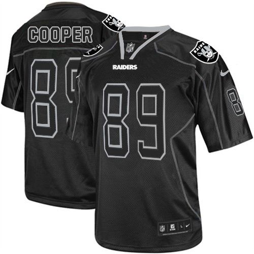 Nike Raiders #89 Amari Cooper Lights Out Black Men's Stitched NFL Elite Jersey