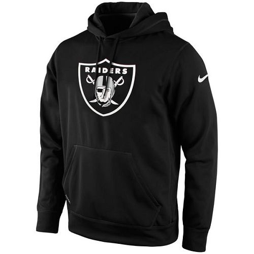 Men's Oakland Raiders Nike Black KO Logo Essential Hoodie