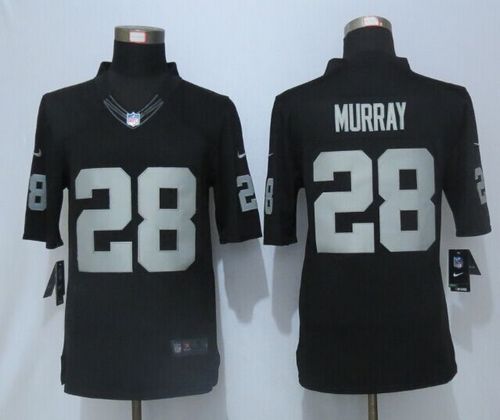Nike Raiders #28 Latavius Murray Black Team Color Men's Stitched NFL Limited Jersey