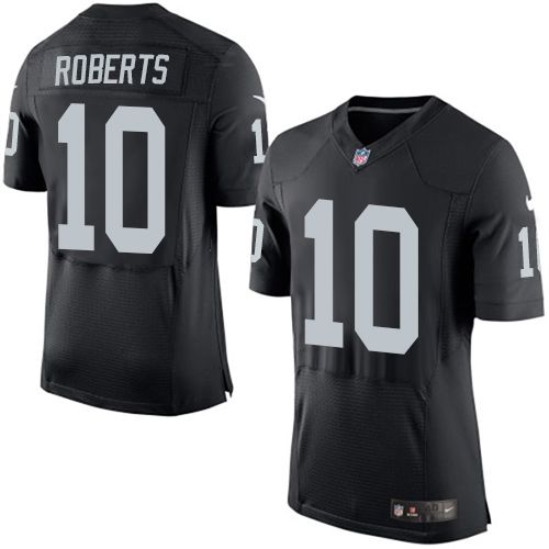 Nike Raiders #10 Seth Roberts Black Team Color Men's Stitched NFL New Elite Jersey