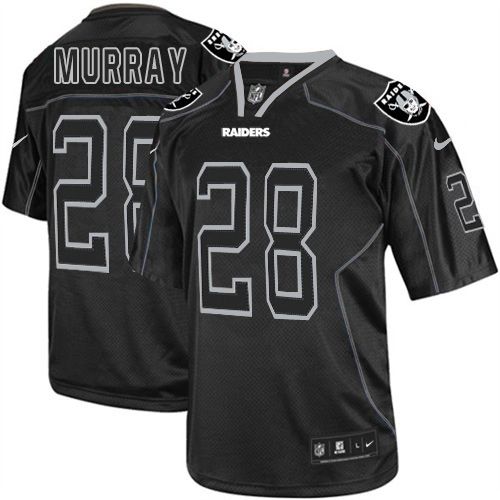 Nike Raiders #28 Latavius Murray Lights Out Black Men's Stitched NFL Elite Jersey