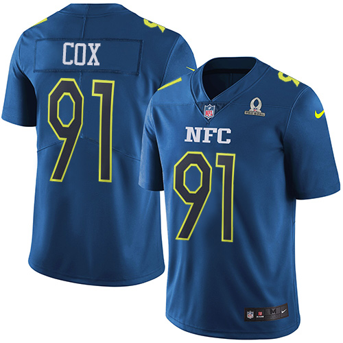 Nike Eagles #91 Fletcher Cox Navy Men's Stitched NFL Limited NFC 2017 Pro Bowl Jersey