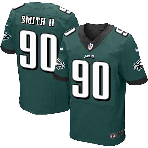 Nike Eagles #90 Marcus Smith II Midnight Green Team Color Men's Stitched NFL Elite Jersey