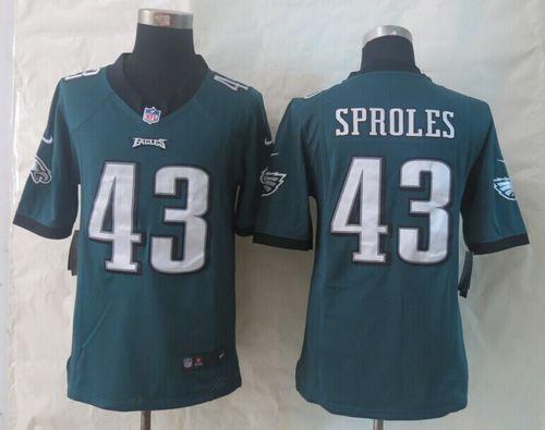 Nike Eagles #43 Darren Sproles Midnight Green Team Color Men's Stitched NFL Game Jersey