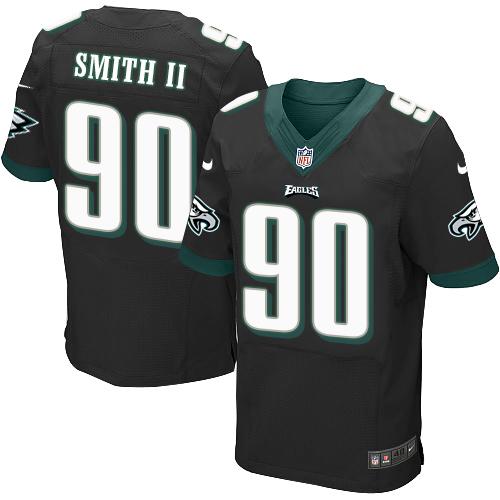 Nike Eagles #90 Marcus Smith II Black Alternate Men's Stitched NFL Elite Jersey