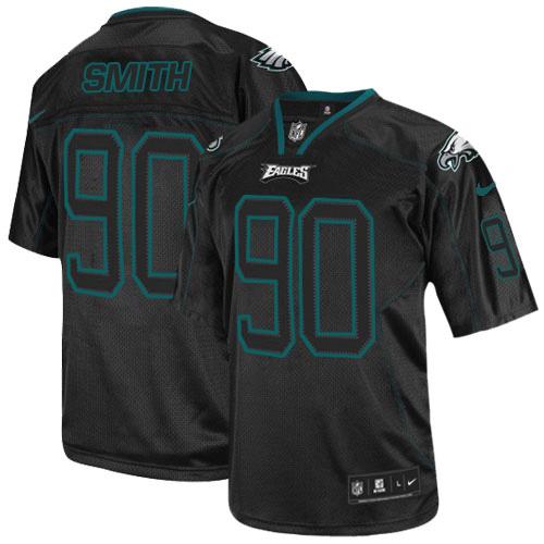 Nike Eagles #90 Marcus Smith Lights Out Black Men's Stitched NFL Elite Jersey