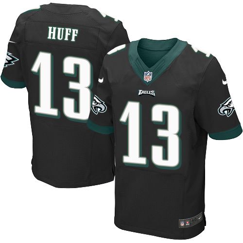 Nike Eagles #13 Josh Huff Black Alternate Men's Stitched NFL New Elite Jersey