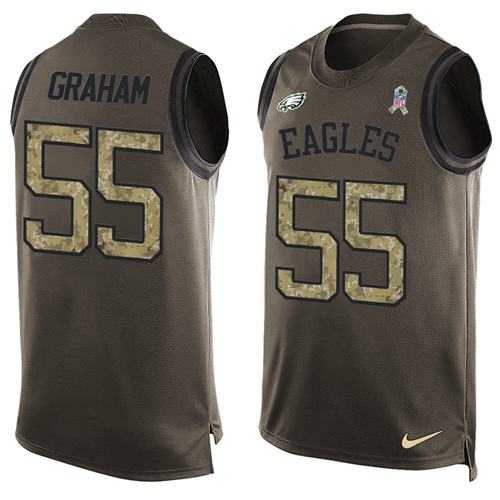 Nike Eagles #55 Brandon Graham Green Men's Stitched NFL Limited Salute To Service Tank Top Jersey