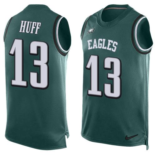 Nike Eagles #13 Josh Huff Midnight Green Team Color Men's Stitched NFL Limited Tank Top Jersey