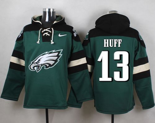 Nike Eagles #13 Josh Huff Midnight Green Player Pullover NFL Hoodie