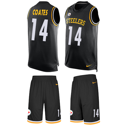 Nike Steelers #14 Sammie Coates Black Team Color Men's Stitched NFL Limited Tank Top Suit Jersey