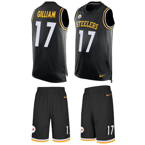 Nike Steelers #17 Joe Gilliam Black Team Color Men's Stitched NFL Limited Tank Top Suit Jersey