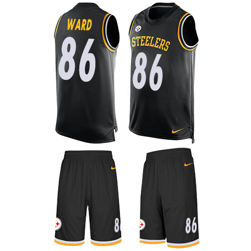 Nike Steelers #86 Hines Ward Black Team Color Men's Stitched NFL Limited Tank Top Suit Jersey