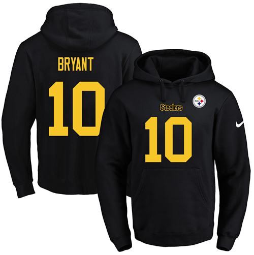 Nike Steelers #10 Martavis Bryant Black(Gold No.) Name & Number Pullover NFL Hoodie