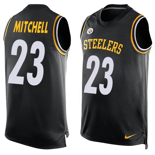 Nike Steelers #23 Mike Mitchell Black Team Color Men's Stitched NFL Limited Tank Top Jersey