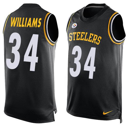Nike Steelers #34 DeAngelo Williams Black Team Color Men's Stitched NFL Limited Tank Top Jersey