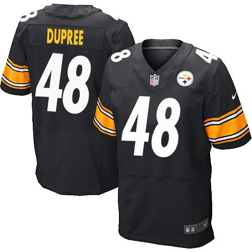 Nike Steelers #48 Bud Dupree Black Team Color Men's Stitched NFL Elite Jersey