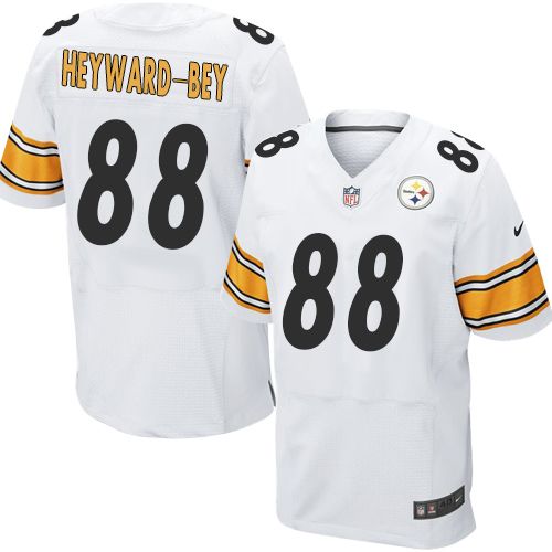 Nike Steelers #88 Darrius Heyward-Bey White Men's Stitched NFL Elite Jersey
