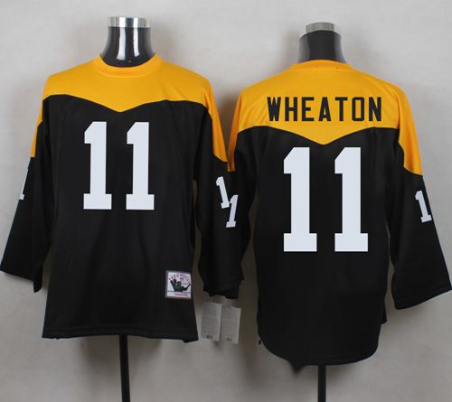 Mitchell And Ness 1967 Steelers #11 Markus Wheaton Black/Yelllow Throwback Men's Stitched Jersey