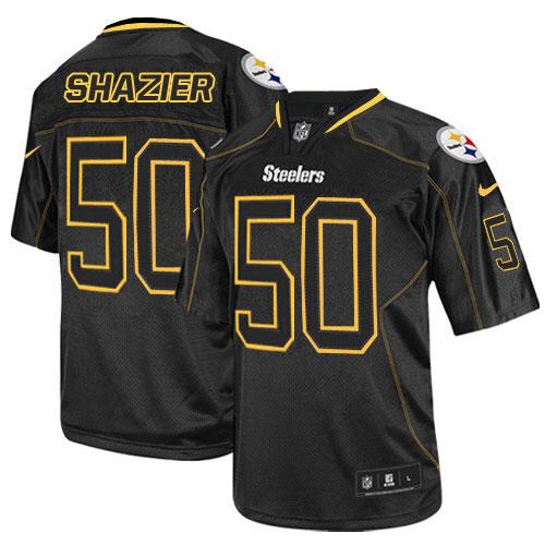 Nike Steelers #50 Ryan Shazier Lights Out Black Men's Stitched NFL Elite Jersey