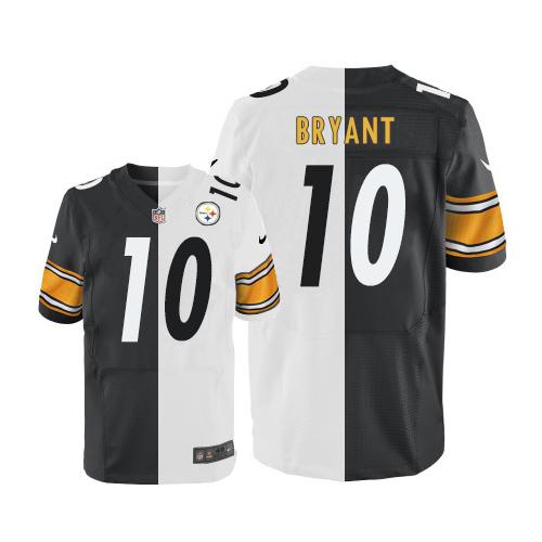 Nike Steelers #10 Martavis Bryant White/Black Men's Stitched NFL Elite Split Jersey